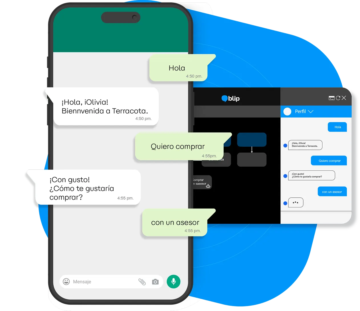 atencion conversacional1 - Blip: El chatbot con inteligencia artificial ideal para tu empresa