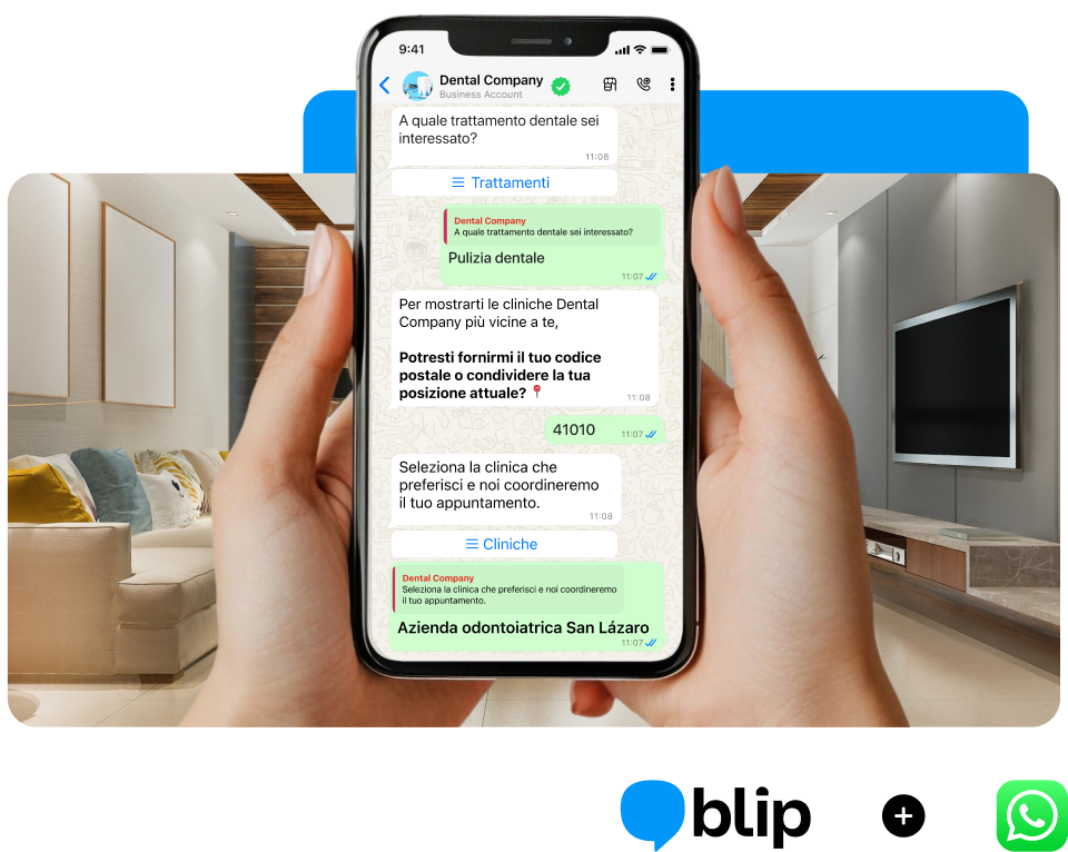 IT dental company mockup whatsapp - Risolvete i vostri problemi di comunicazione con WhatsApp