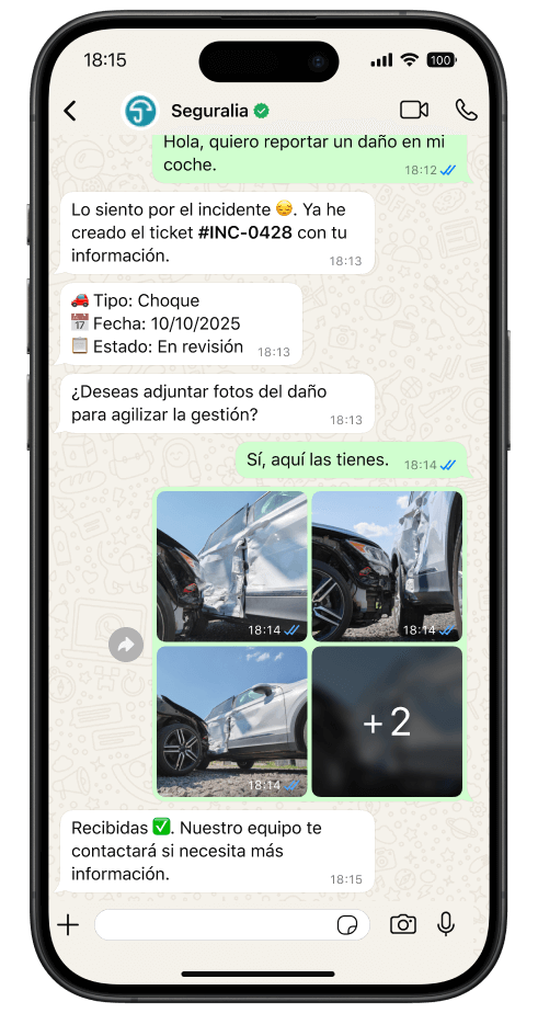 Slide 3 – Gestiona incidencias y solicitudes 2 1 - Blip AI Agent - La inteligencia artificial que realiza tareas por ti